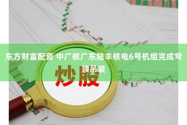 东方财富配资 中广核广东陆丰核电6号机组完成穹顶吊装